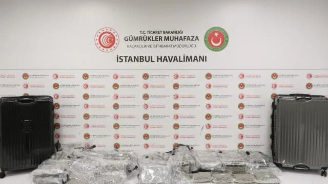 İstanbul Havalimanı’nda 34 kilo 400 gram kokain ele geçirildi