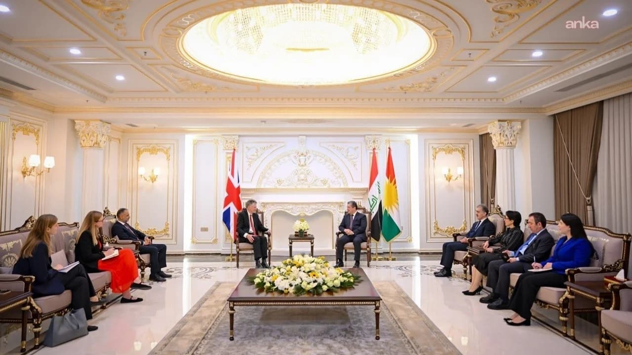 IKBY Başbakanı Barzani, İngiltere Ulusal Güvenlik Danışmanı Powell ile bir araya geldi