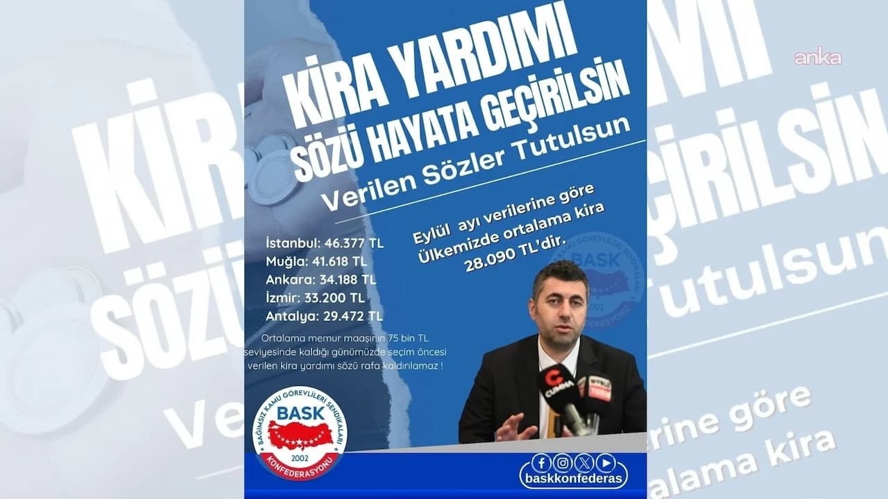 BASK: Seçim öncesi verilen 'kira yardımı' sözü hayata geçirilmeli