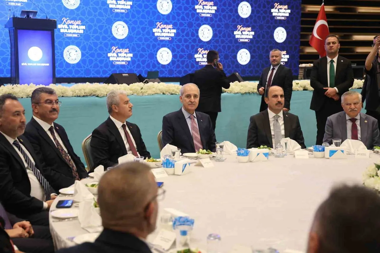 Konya'da Kurtulmuş: Filistin tam bağımsız olana kadar Türkiye desteğini sürdürecek