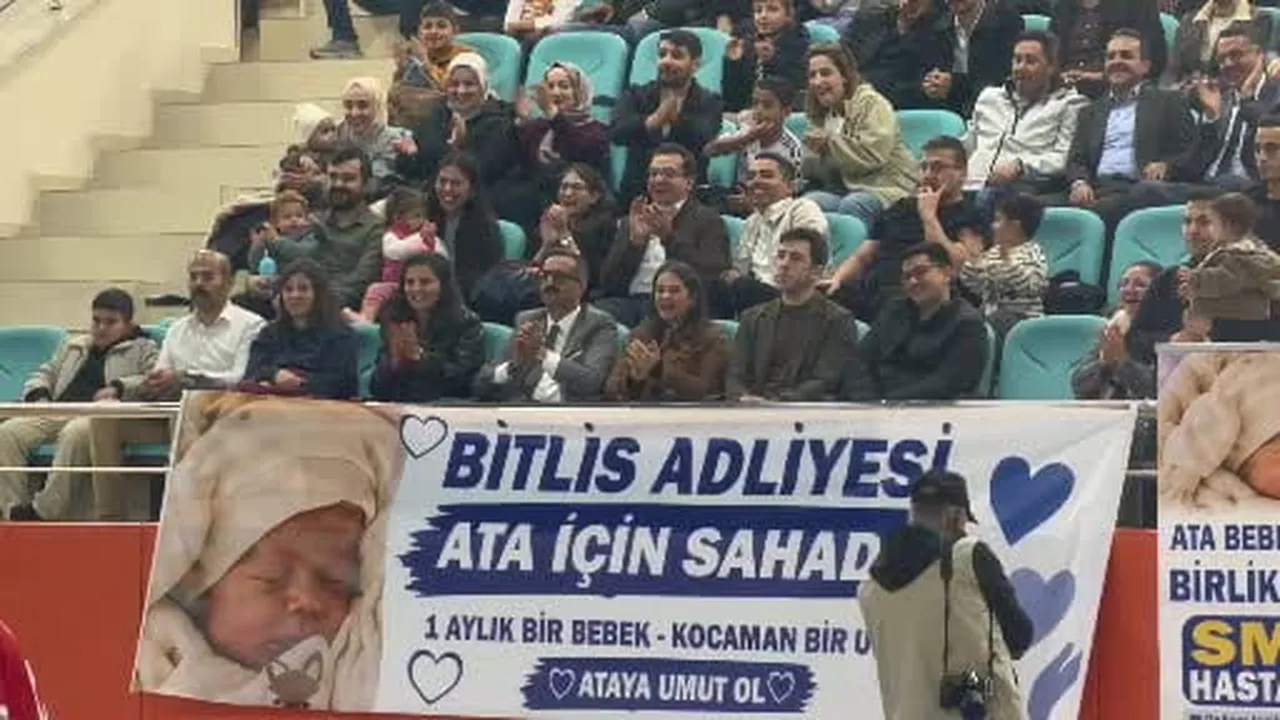 Bitlis adliyesi Ata bebek için sporla dayanışma başlattı