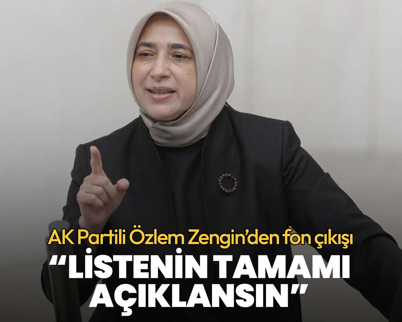 AK Partili Özlem Zengin’den fon çıkışı: Listenin tamamı açıklansın