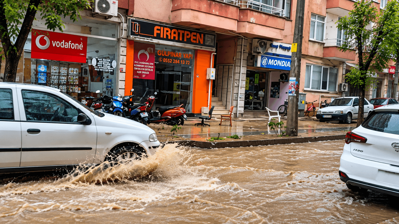 Balıkesir Erdek’te Sağanak Yağış İsyanı: Hükümet Caddesi Yine Göle Döndü