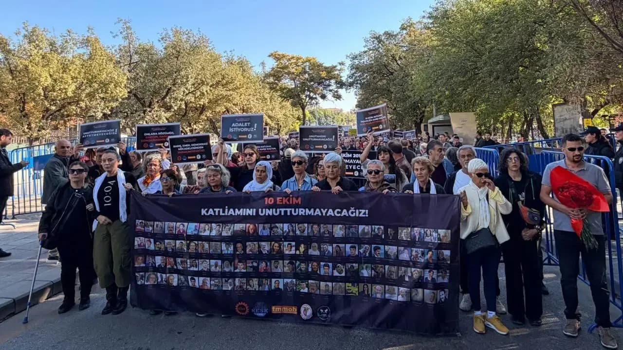 10 Ekim Ankara Gar Katliamı’nda yaşamını yitirenler anıldı