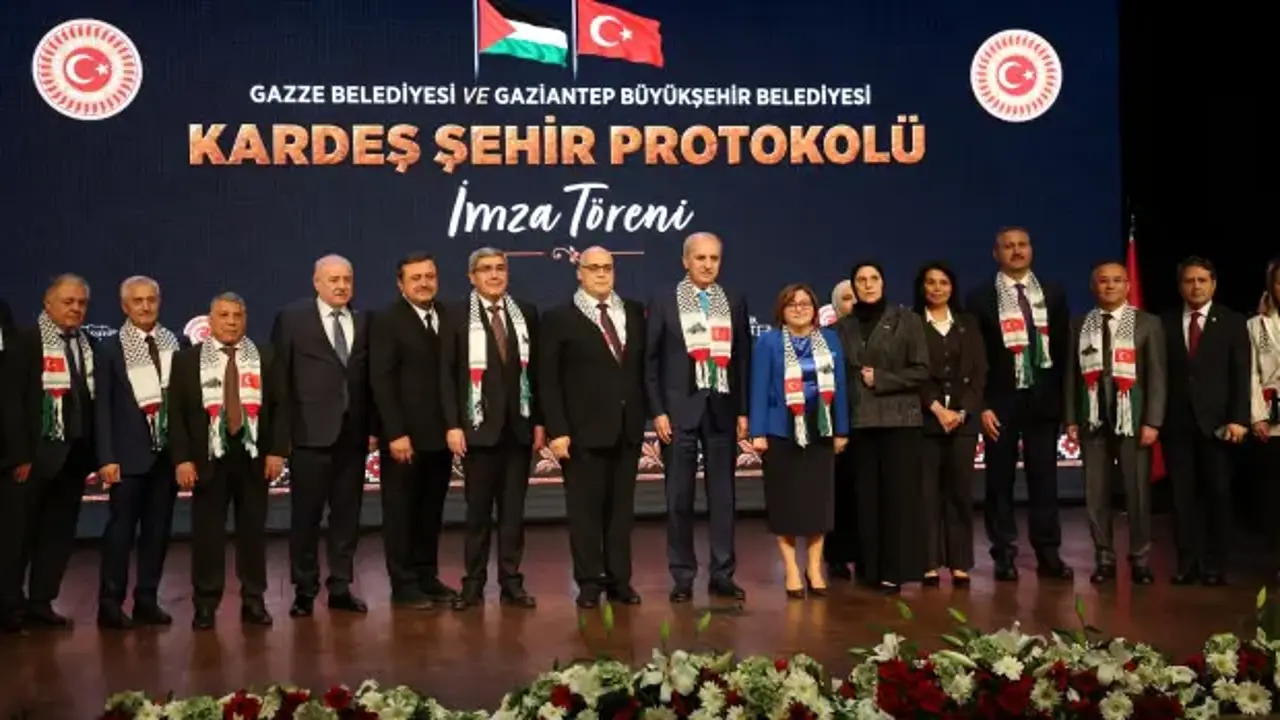Gaziantep ile Gazze arasında kardeş şehir protokolü imzlandı