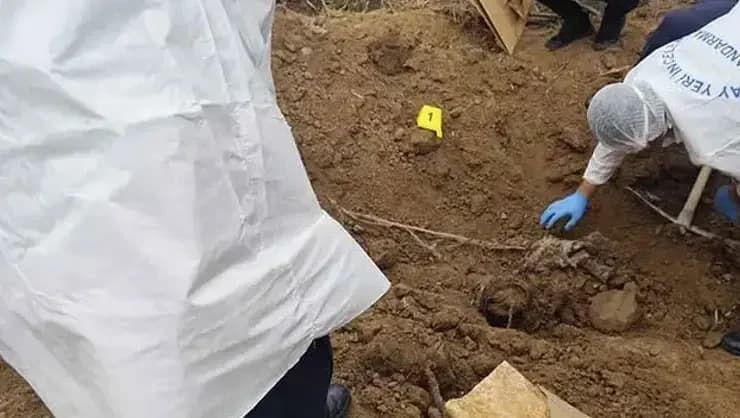 Kayıp babanın kemikleri bulundu! Çocukları öldürüp araziye gömmüş