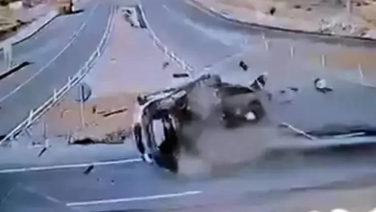 MHP Milletvekili Zuhal Karakoç'un yaralandığı kazanın görüntüleri ortaya çıktı