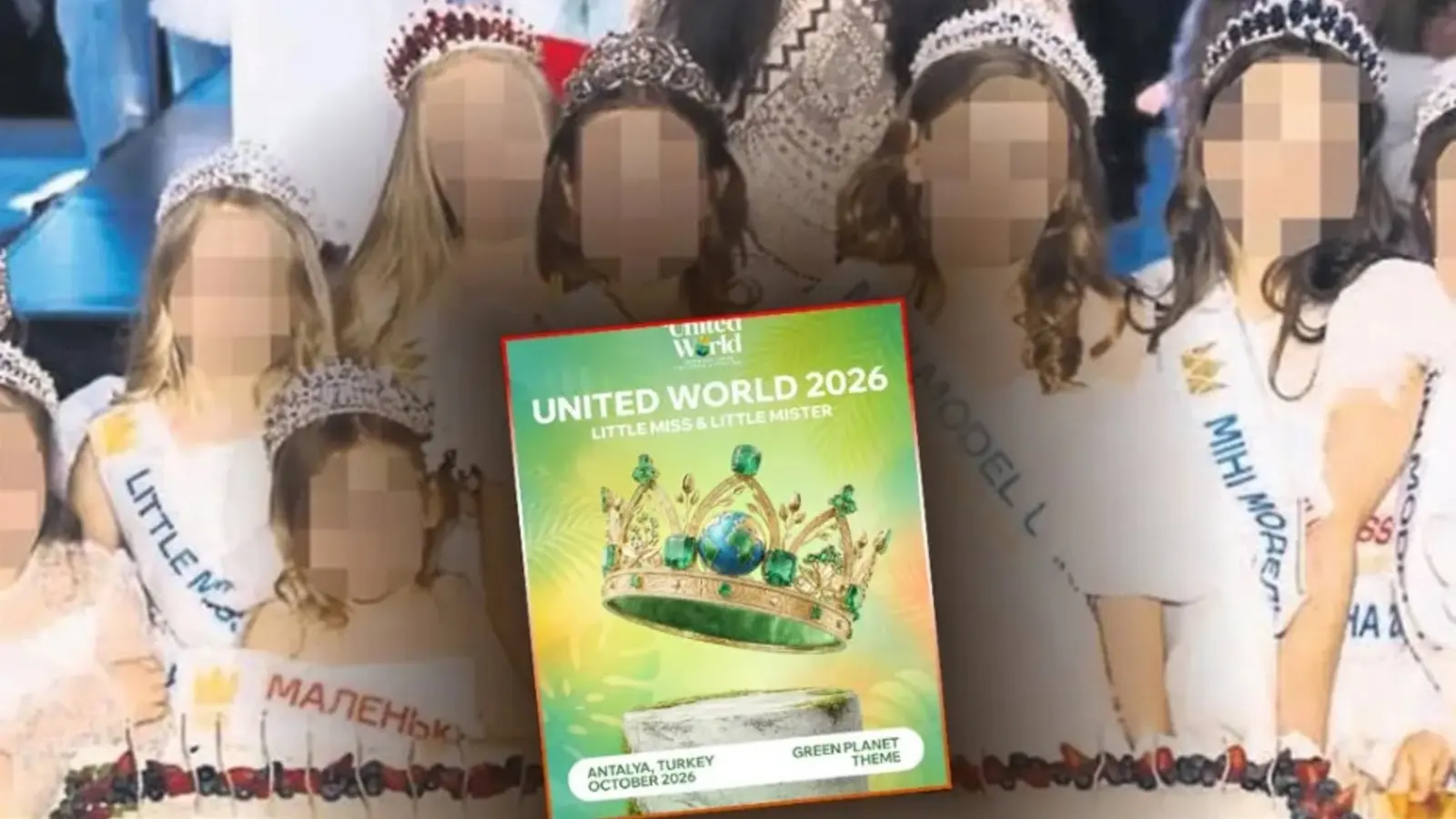 Antalya'daki 'çocuk güzellik yarışması' iptal edildi!