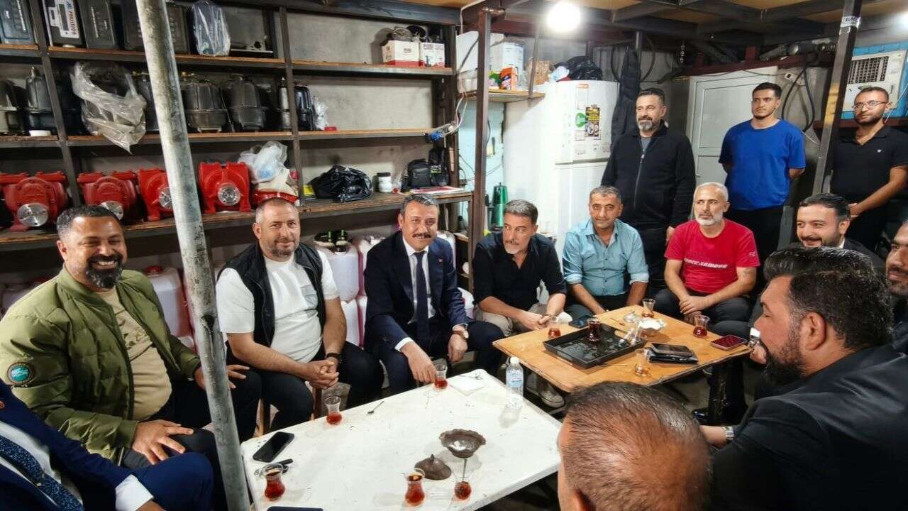 MHP Diyarbakır İl Başkanı Özcoşkun, 3. sanayi sitesi esnafıyla bir araya geldi