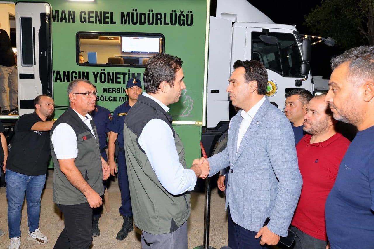 aldemir: devlet tüm imkanlarıyla bozyazı yangınında sahada
