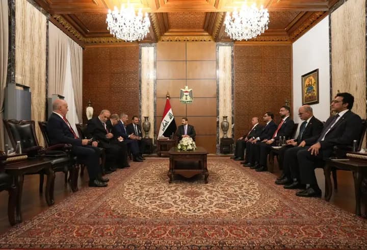 Bakan Fidan, Irak Başbakanı Zeydi tarafından kabul edildi