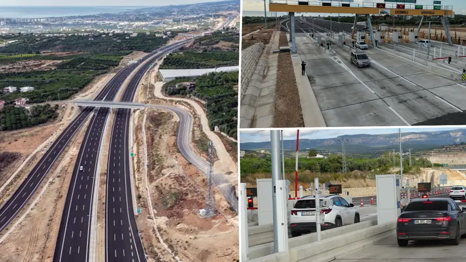 Mersin'de Çeşmeli-Kızkalesi otoyolu kesimi açıldı, süre 18 dakikaya indi