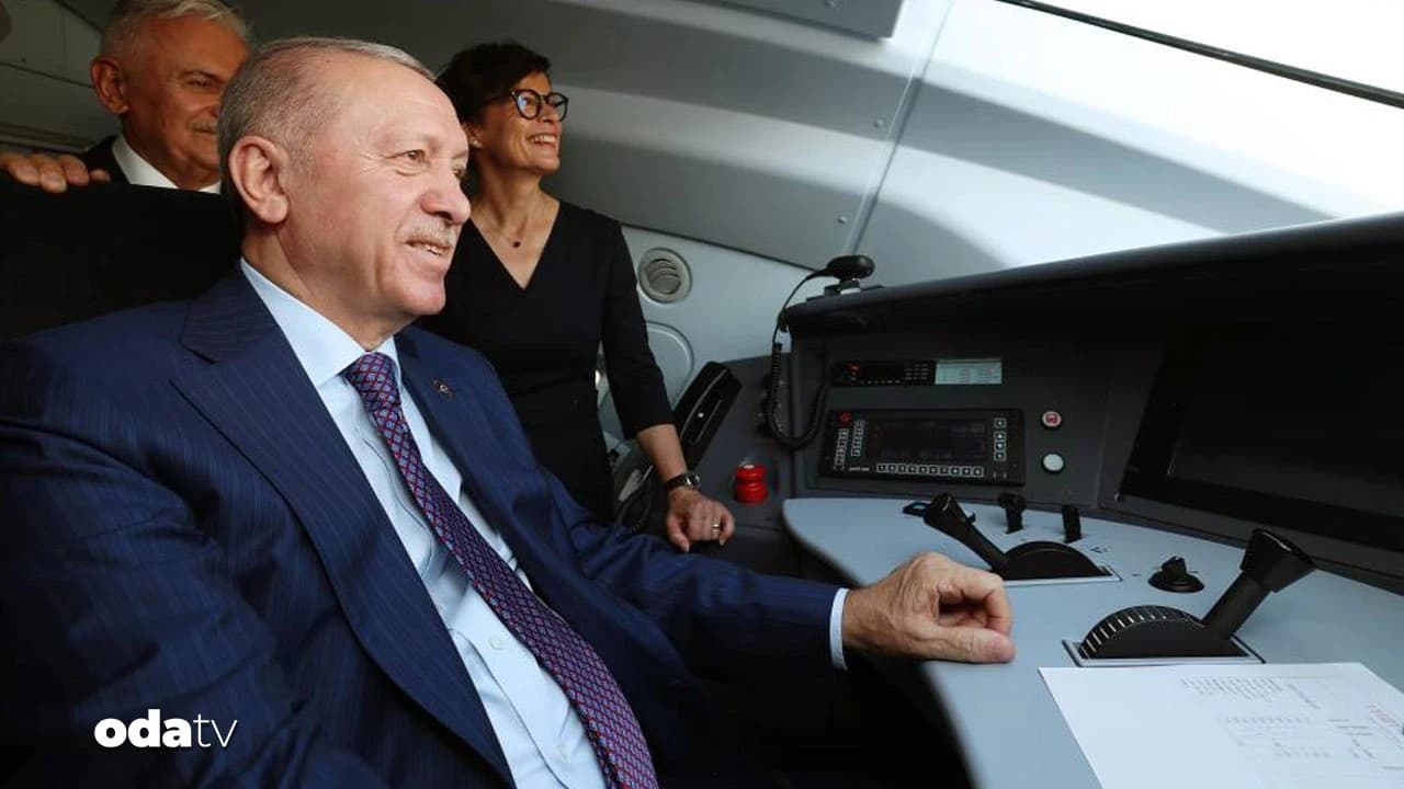 Cumhurbaşkanı Erdoğan hızlı tren hattında ilk sürüşü yaptı