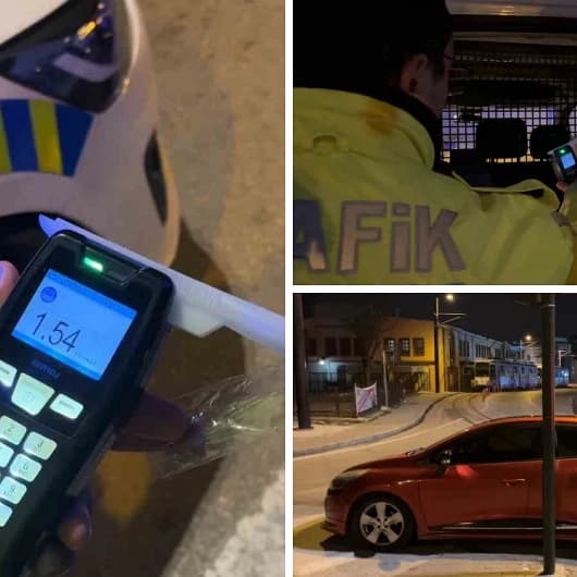 Alkollü sürücü polisten kaçarken trafik lambasına çarptı: Söyledikleri şaşkına çevirdi