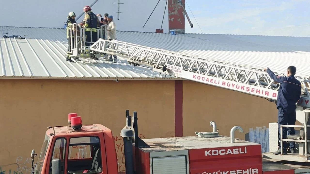 Kocaeli'nde boya yaparken elektrik akımına kapılan işçi ağır yaralandı