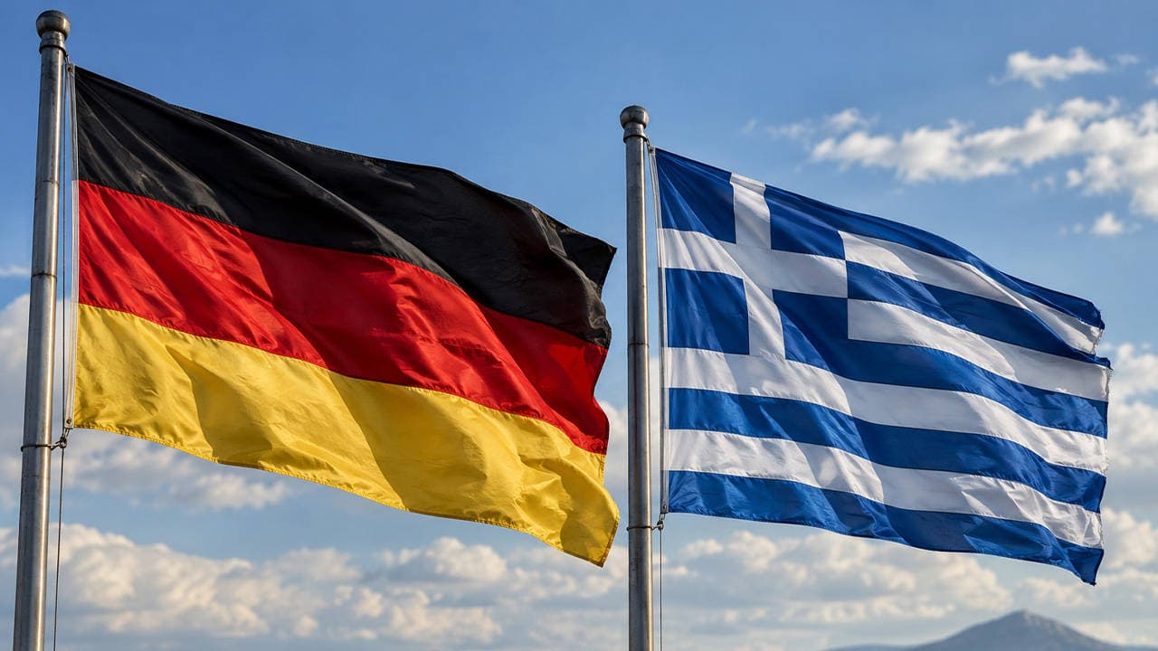 Yunanistan ve Almanya savunma bakanları, Girit Adası'nda bir araya geldi