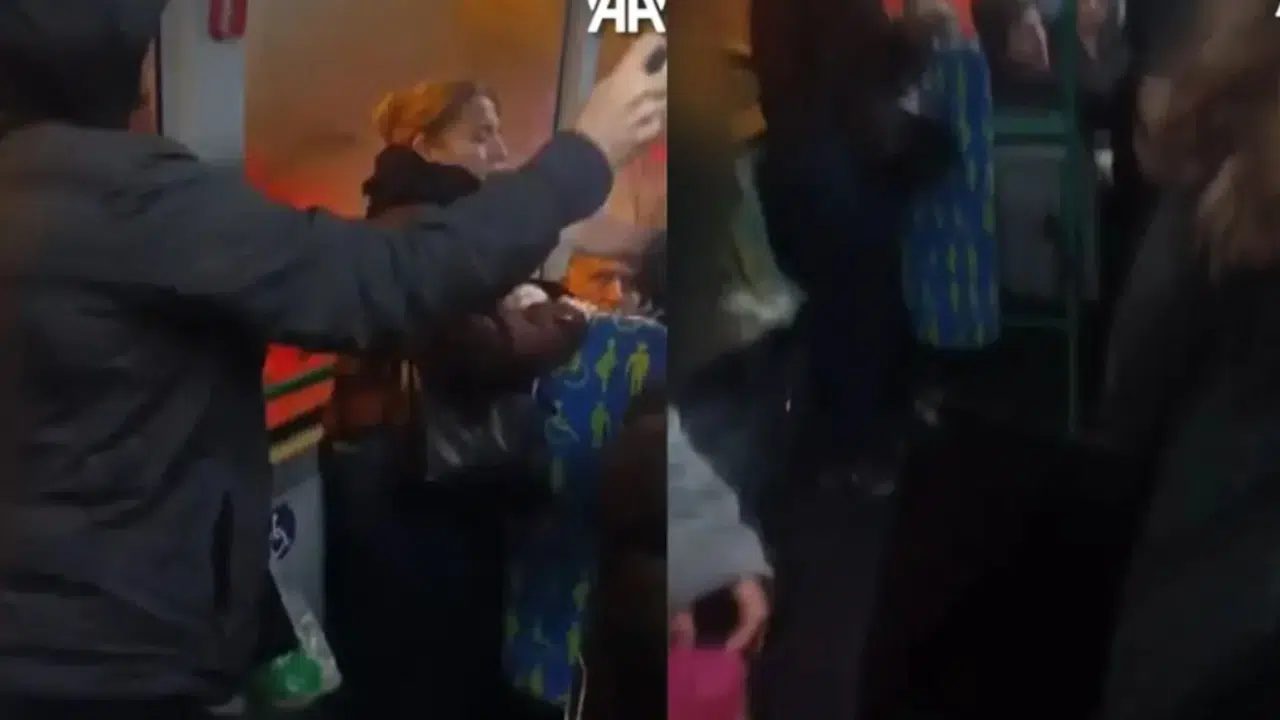Kadıköy'de otobüste dehşet: Kadın yolcuya yumruk attı, biber gazı sıktı