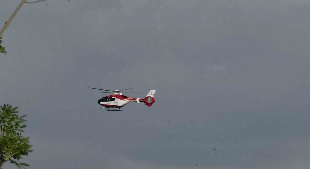 Vanda 57 yaşındaki hasta için helikopter ambulans havalandı